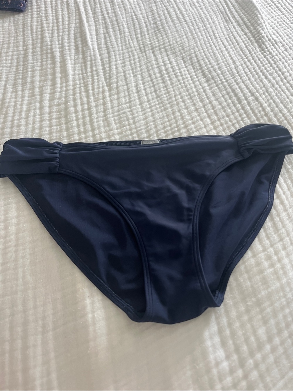 aerie Dark Navy Swim Bottoms with Side Tie